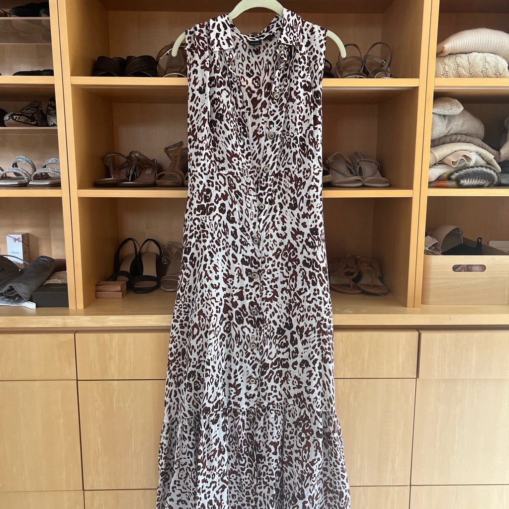Pinko Animal Print Maxi Dress